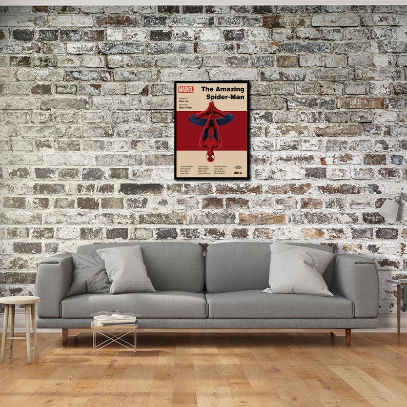 SPIDERMAN POSTER - Spider-Man Print - Mid Century Modern Poster - Minimalist Art Poster - Wall Art - Printable Art - Marvel - Digital Art image 6
