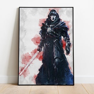 DARTH BANE POSTER - Star Wars Poster - Sith Poster - Unframed Poster - Canvas Poster - Star Wars Print - Watercolor Art - Fan Art - Wall Art