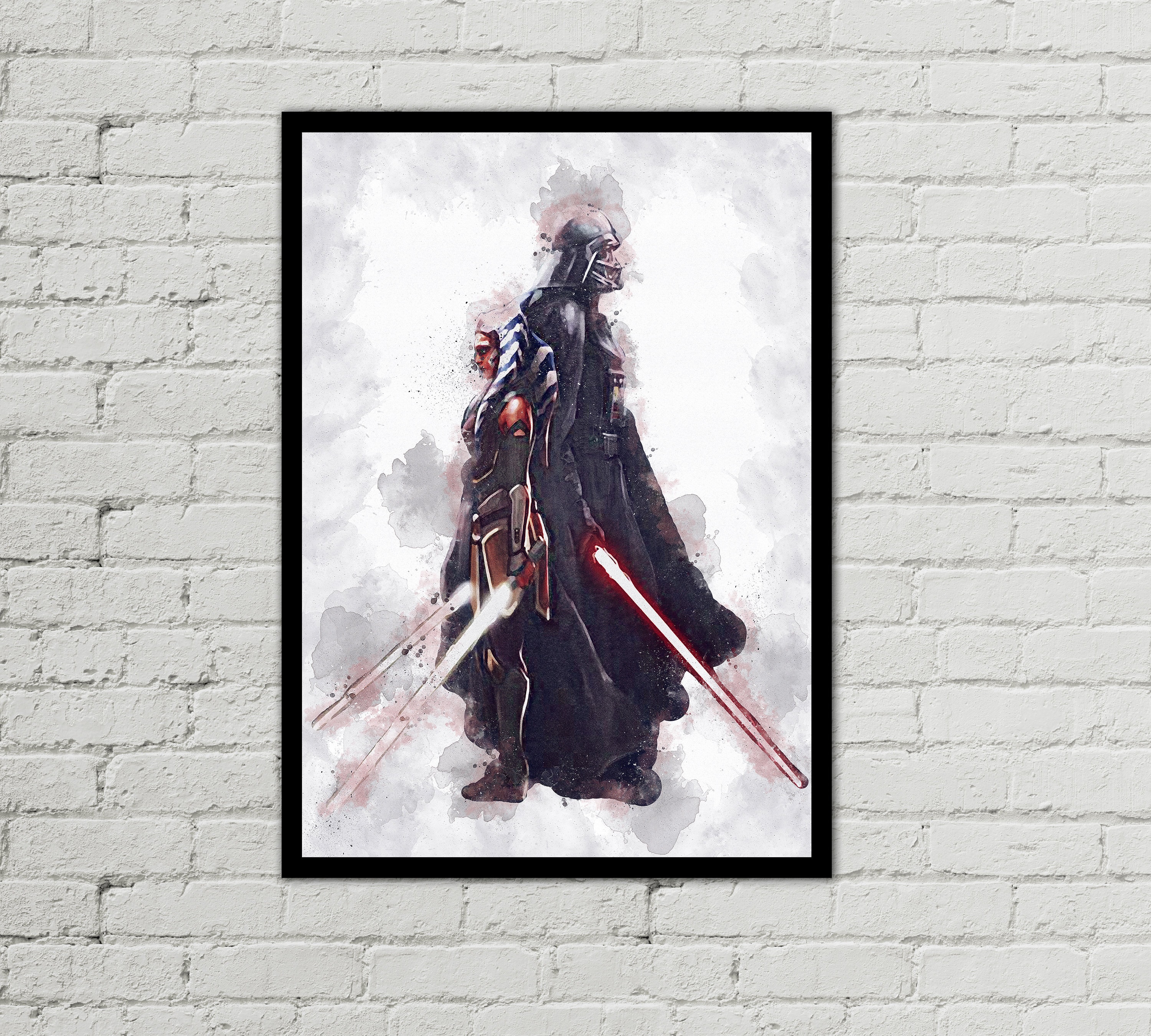 Ahsoka Tano & Darth Vader - Star Wars Poster - Digital Download - Dig…
