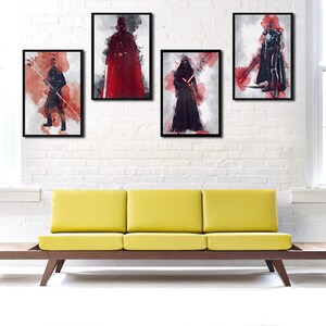 Star Wars Dark Side Set - Darth Vader, Darth Maul, Kylo Ren, Sith Lord ...