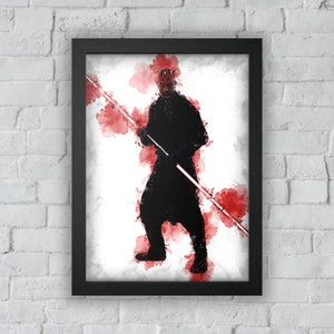 DARTH MAUL - Darth Maul Poster - Darth Maul Digital - Star Warsl Poster ...