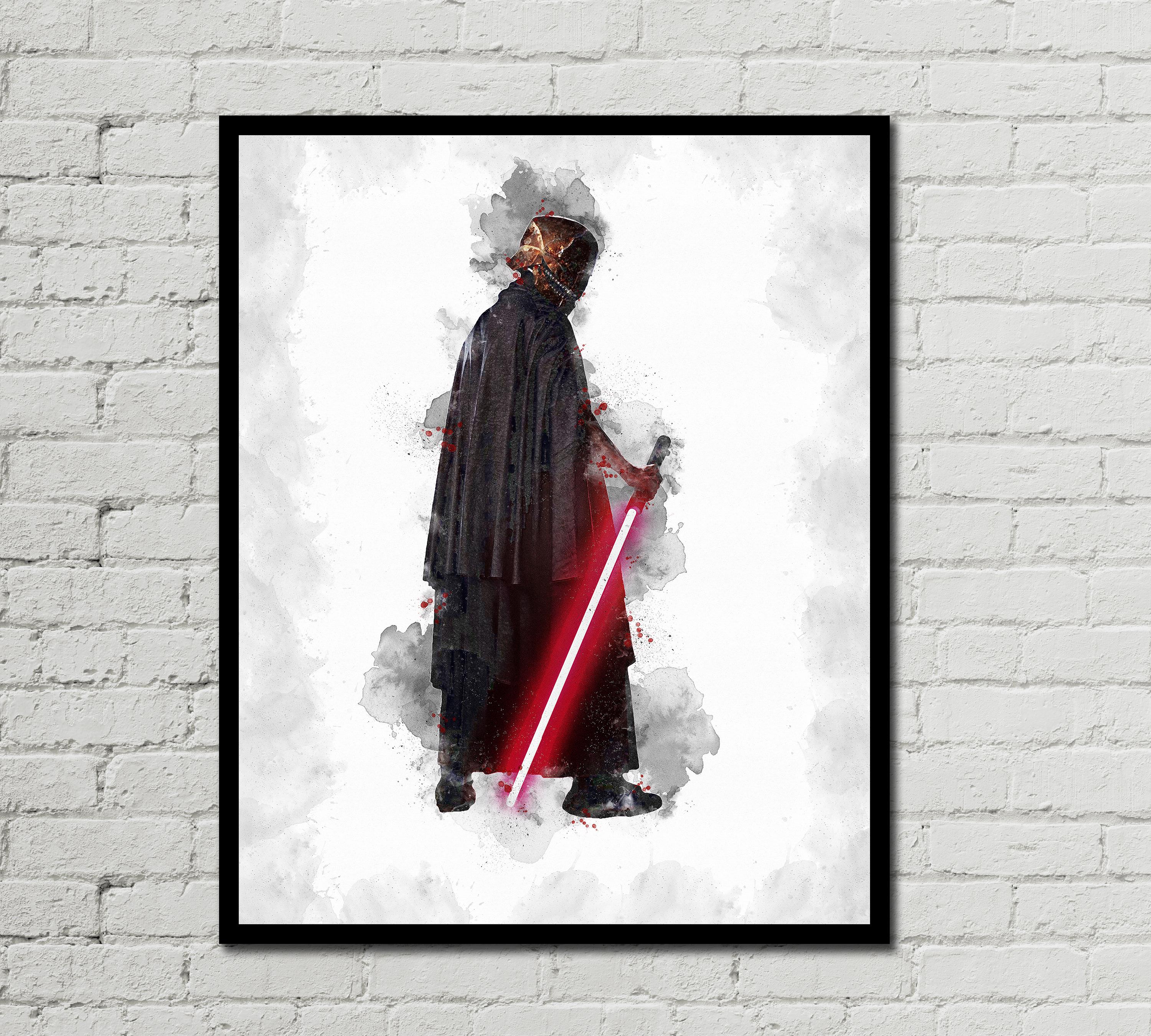 THE STRANGER POSTER - Qimir Poster - Acolyte Poster - Star Wars Poster - Digital Download - Digital Print - Watercolor Art - Printable Art