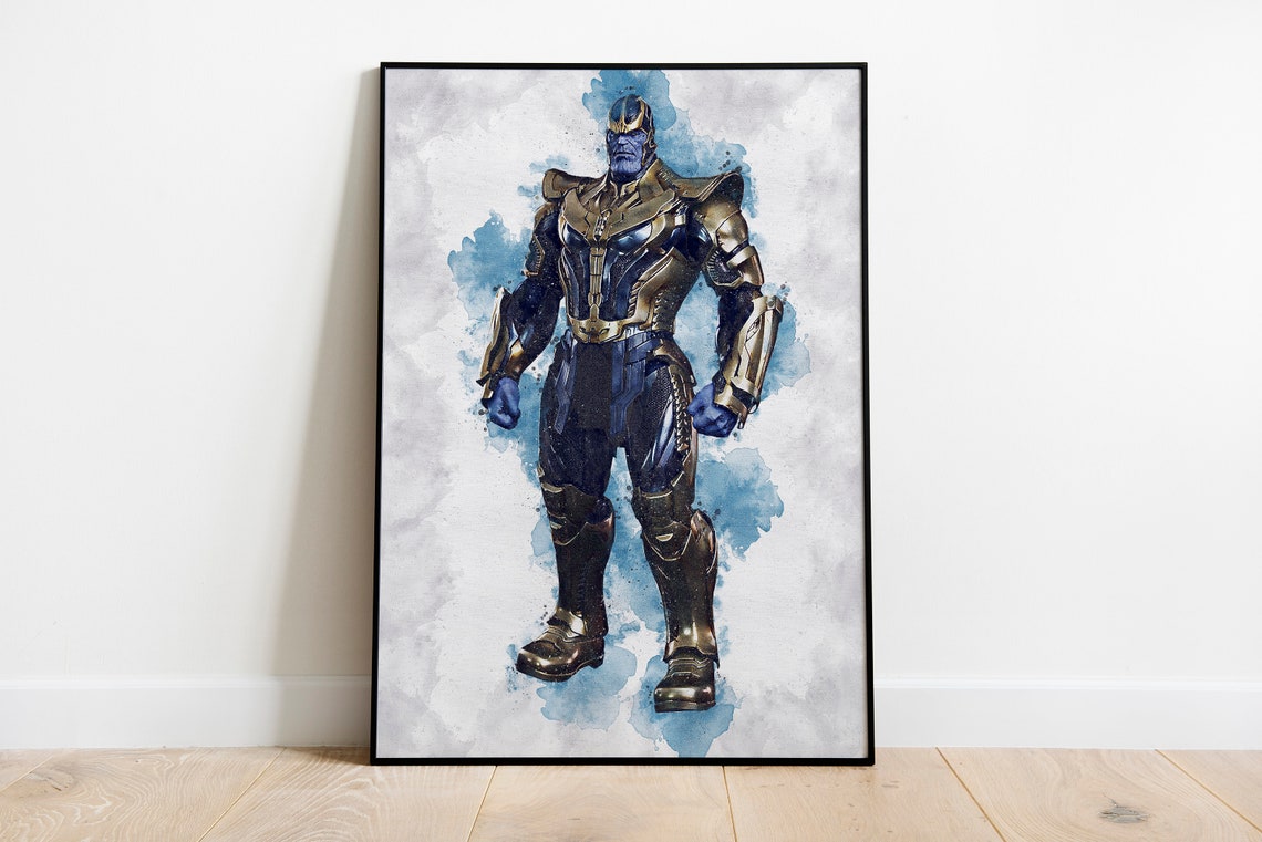 THANOS Thanos Print Thanos Digital Marvel Poster - Etsy