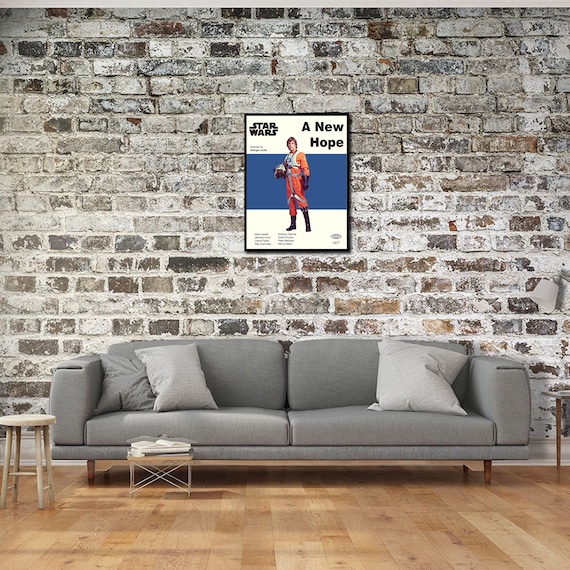 STAR WARS POSTER - Luke Skywalker Poster - A New Hope Poster - Mid