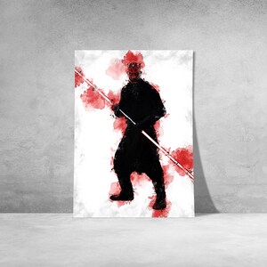 DARTH MAUL - Darth Maul Poster - Darth Maul Digital - Star Warsl Poster ...