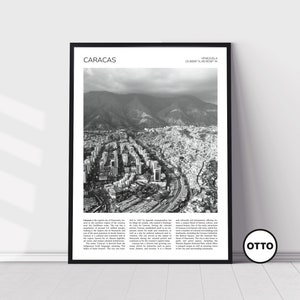 Caracas Wall Art | Caracas Home Decor Print | Art Travel Poster | Artful Photo Travel Gift Memento Idea | Venezuela, South America