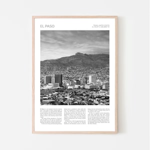 El Paso Wall Art | El Paso, Texas | Juarez, Mexico | Cityscape Landscape