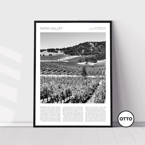 Napa Valley Wall Art | Napa Valley Home Decor Print | California Vineyard Art Travel Poster | Artful Photo Travel Gift Memento Idea | USA