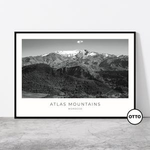 Atlas Mountains Wall Art | High Atlas Mountain Home Decor Print | Art Travel Poster | Artful Photo Travel Gift Memento Idea | Morocco