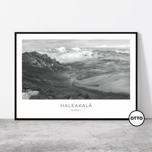 Haleakalā Wall Art | Haleakalā Home Decor | Maui, Hawaii | Hawaiian Artful Travel Gift | United States Art Poster Print
