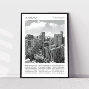 Vancouver Wall Art | British Columbia Home Decor | Robson Square, Downtown Vancouver | Canadian Artful Travel Gift | Canada Art Poster Print