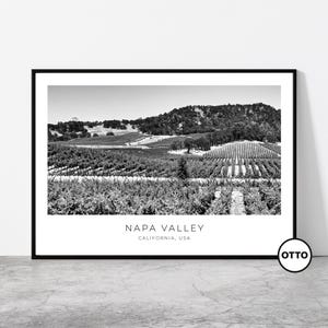 Napa Valley Wall Art | Napa Valley Home Decor Print | California Vineyard Art Travel Poster | Artful Photo Travel Gift Memento Idea | USA