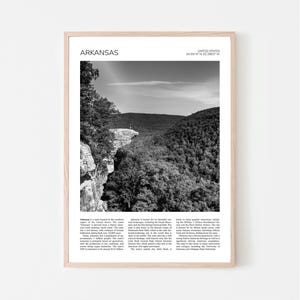 Arkansas Wall Art | Hawksbill Crag, Arkansas Artful Travel Poster Print Photo | Landscape | United States