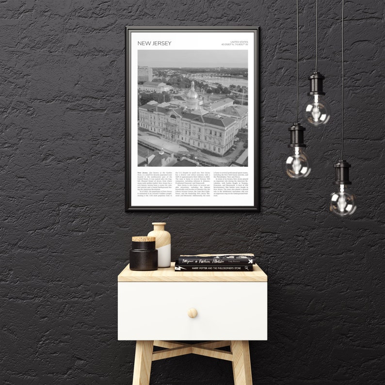 New Jersey Wall Art New Jersey Capital Statehouse Aerial View Cityscape