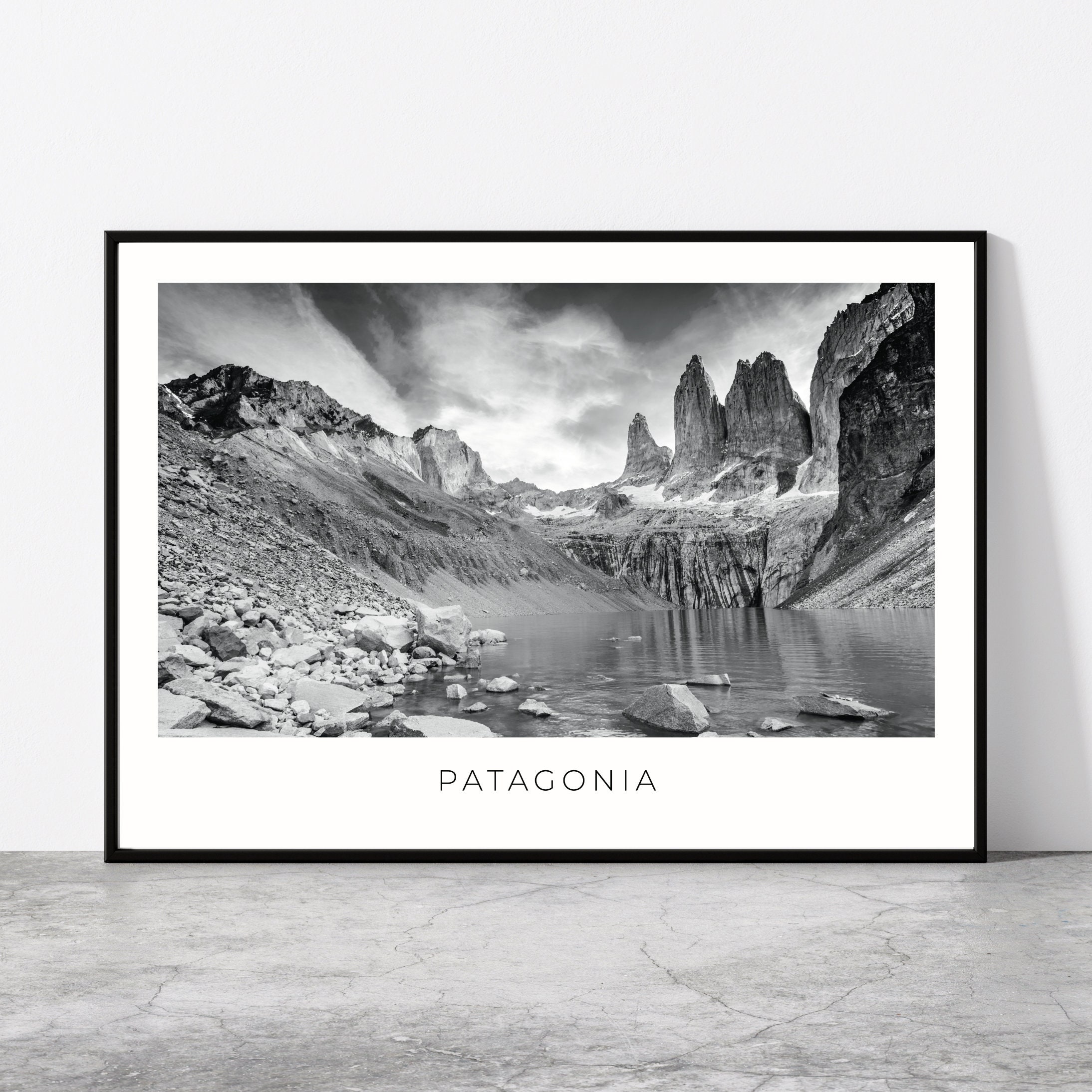 Patagonia Wall Art | Patagonia Home Decor Print | Torres del Paine, Laguna Torres Art Travel Poster | Photo Gift Idea | Argentina, Chile