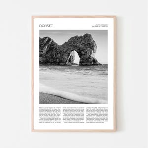 Dorset Wall Art | Dorset Artful Travel Poster Print Photo | Durdle Door, Jurassic Coast near Lulworth | Landscape | Southwest England, UK
