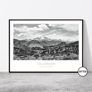 Colorado Wall Art | Colorado Home Decor Print | Garden of the Gods | Art Travel Poster | Artful Photo Travel Gift Memento Idea | USA