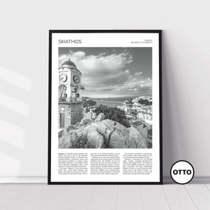 Skiathos Wall Art | Skiathos Home Decor Print | Old Town of Chora Art Travel Poster | Artful Photo Travel Gift Memento Idea | Greece, Europe