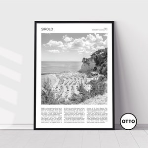 Sirolo Wall Art | Sirolo Home Decor | Monte Conero Natural Park | Italian Artful Travel Gift | Ancona, Italy Art Poster Print