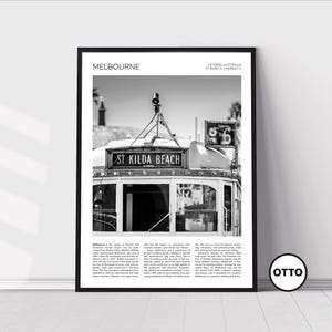 Melbourne Wall Art | Melbourne Home Decor Print | St Kilda Art Travel Poster | Artful Photo Travel Gift Memento Idea | Australia