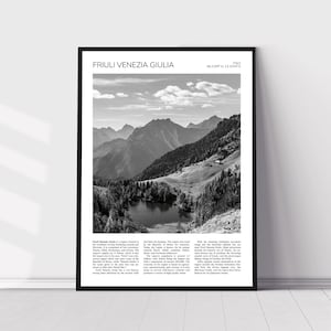 Friuli Venezia Giulia Wall Art | Friuli Venezia Giulia Home Decor | Landscape | Italian Artful Travel Gift | Italy Art Poster Print