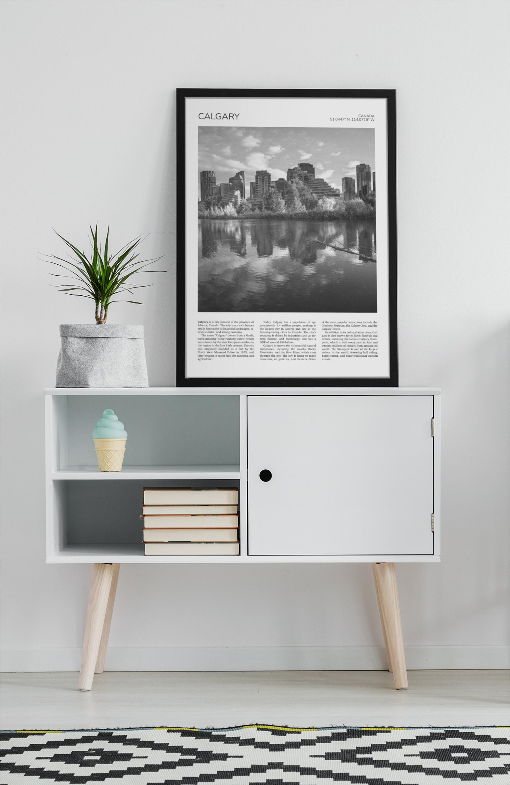 Calgary Wall Art / Calgary Artful Travel Poster Print Photo / Etsy España