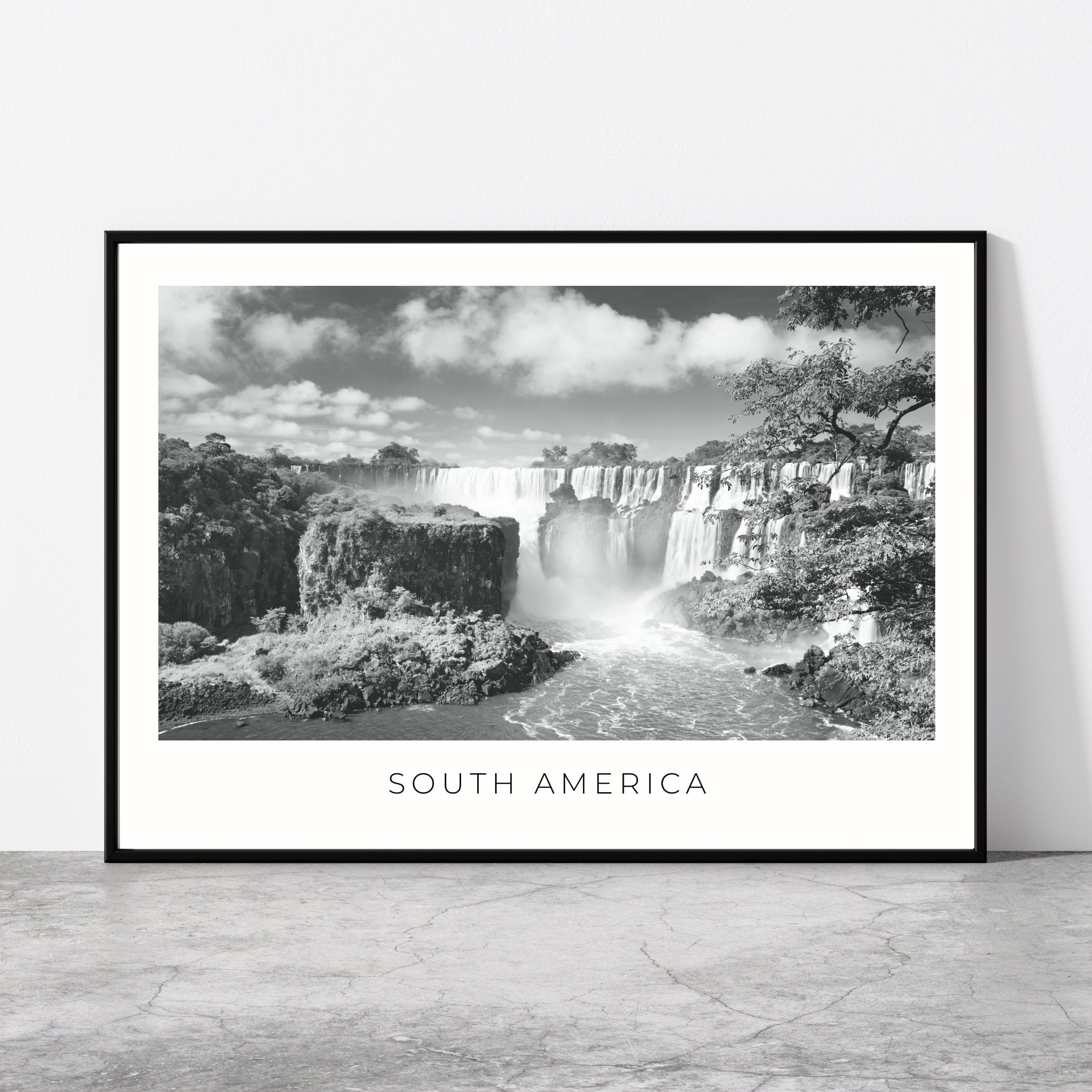 MyPuzzle 1000 Teile Puzzle 'Iguazú Falls: Argentinien & Brasilien' – Vintage Poster Design, Inkl. Referenzposter, Made In USA