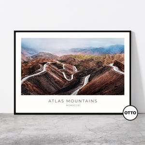 Atlas Mountains Wall Art | Atlas Mountains Home Decor Print | Art Travel Poster | Artful Photo Travel Gift Memento Idea | Morocco