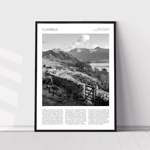 Cumbria Wall Art | Crummock Water, Lake District, Cumbria Artful Travel Poster Print Photo | Landscape | England, UK