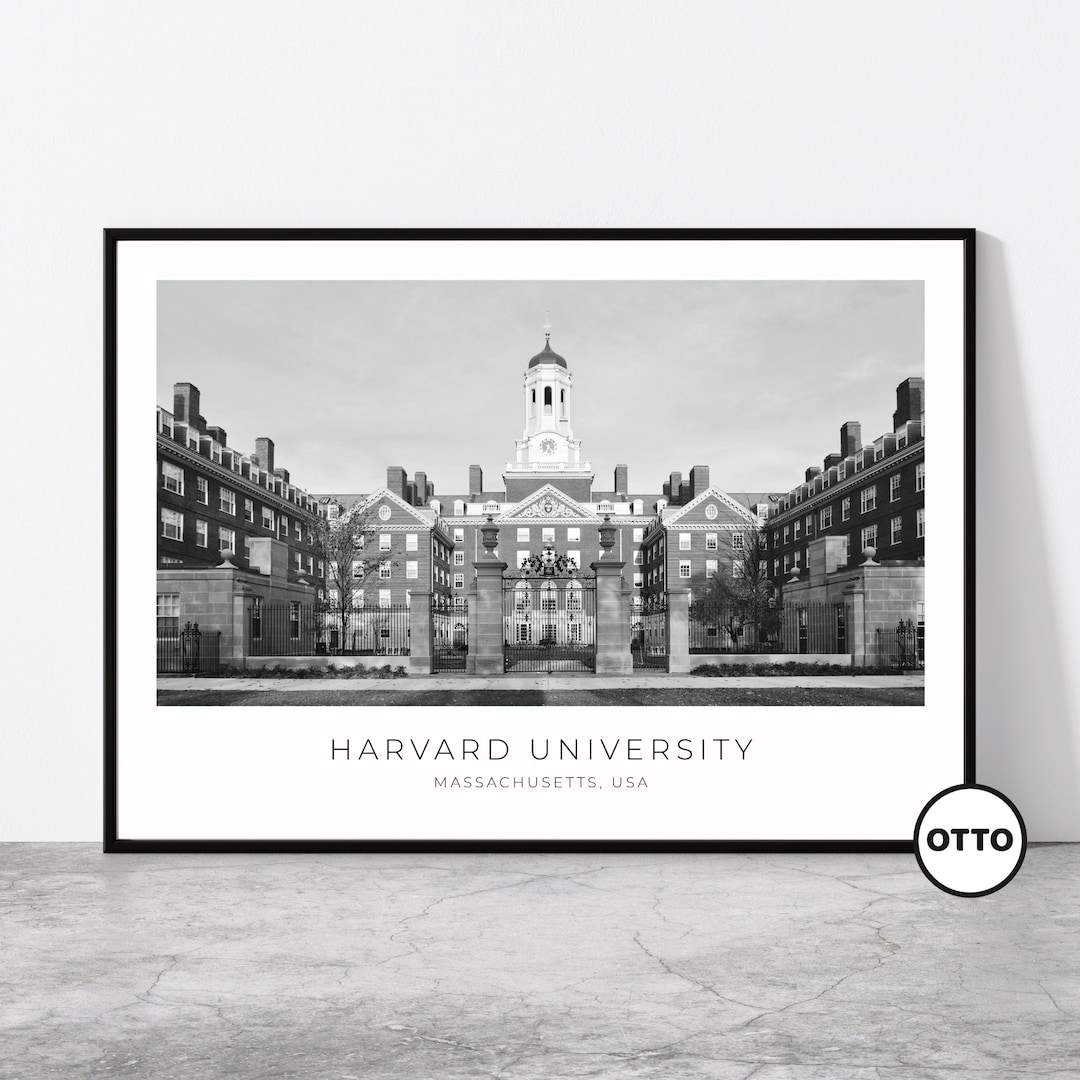Harvard University Wall Art Harvard University Home Decor Print Art
