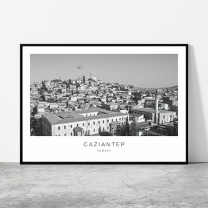 Gaziantep Wall Art | Gaziantep Home Decor | Cityscape | Turkish Artful Travel Gift | Turkey Art Poster Print