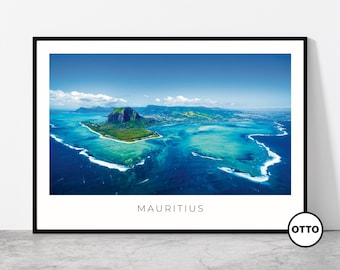 Mauritius Wall Art | Mauritius Home Decor Print | La Morne Brabant Mountain Travel Poster | Artful Photo Gift Idea | Indian Ocean | Africa