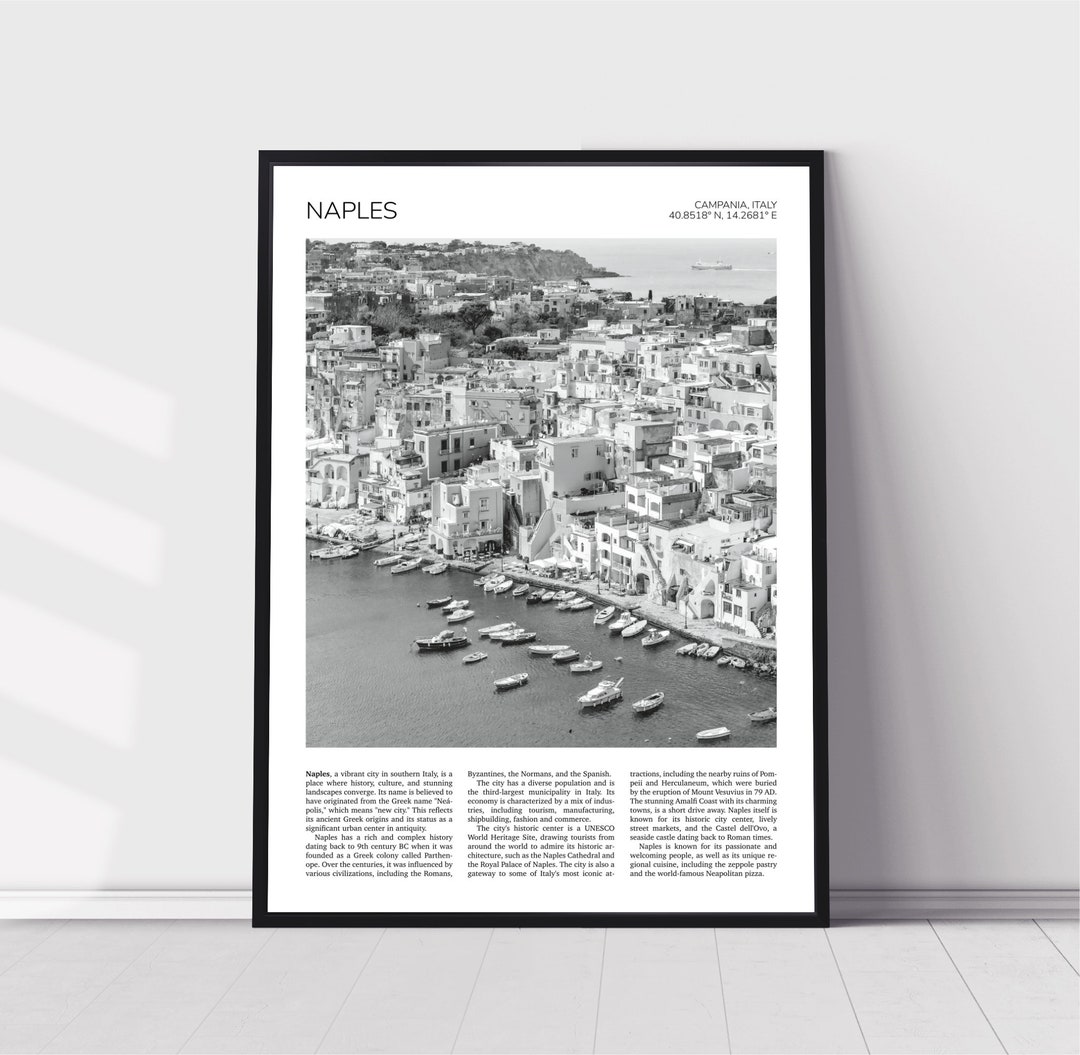 Naples Wall Art Naples Home Decor Aerial View Old Town Etsy