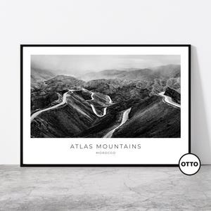 Atlas Mountains Wall Art | Atlas Mountains Home Decor Print | Art Travel Poster | Artful Photo Travel Gift Memento Idea | Morocco