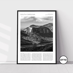 South Carolina Wall Art | South Carolina Home Decor Print | Table Rock State Park Travel Poster | Artful Photo Gift Memento Idea | USA