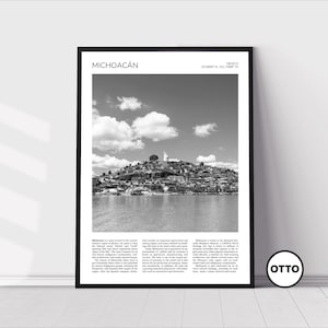 Michoacan Wall Art | Lake Pátzcuaro, Michoacán Artful Travel Poster Print Photo | Island of Janitzio, Morelia | Landscape | Mexico