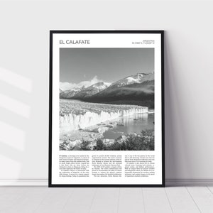 El Calafate Wall Art | El Calafate Home Decor | Perito Moreno Glacier, Lago Argentino | Artful Travel Gift | Argentina Art Poster Print