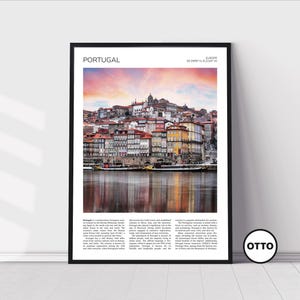 Portugal Wall Art | Portugal Home Decor Print | Porto, Douro River Art Travel Poster | Artful Photo Travel Gift Memento Idea