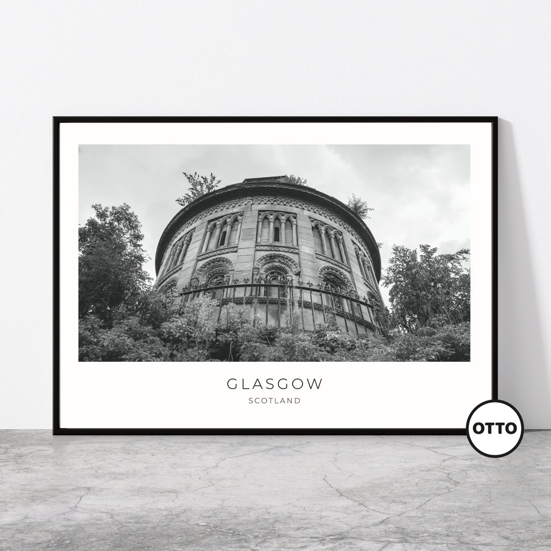 Glasgow Wall Art Glasgow Home Decor Print Art Poster Artful Photo Travel Gift Necropolis