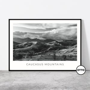 Caucasus Mountains Wall Art | Caucasus Mountain Range Landscape Home Decor Print | Art Travel Poster | Photo Travel Gift Idea | Europe, Asia