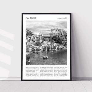 Calabria Wall Art | Scilla, Calabria Artful Travel Poster Print Photo | Cityscape | Italy, Europe
