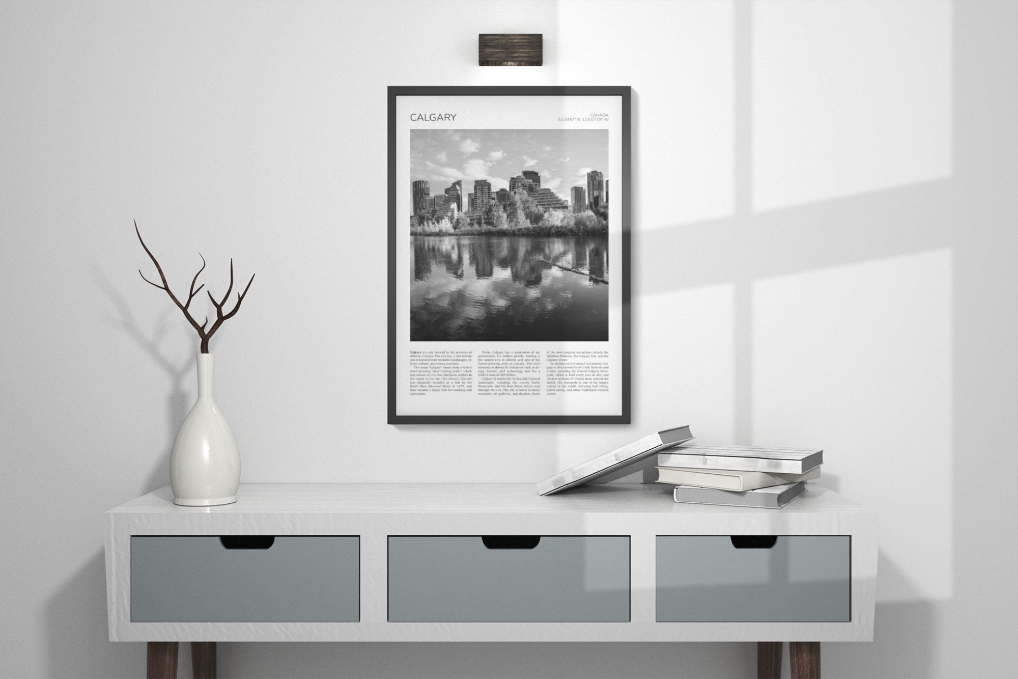 Calgary Wall Art / Calgary Artful Travel Poster Print Photo / Etsy España