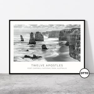 Twelve Apostles Wall Art | 12 Apostles Home Decor | Great Ocean Road, Port Campbell, Victoria | Artful Travel Gift | Australia Poster Print