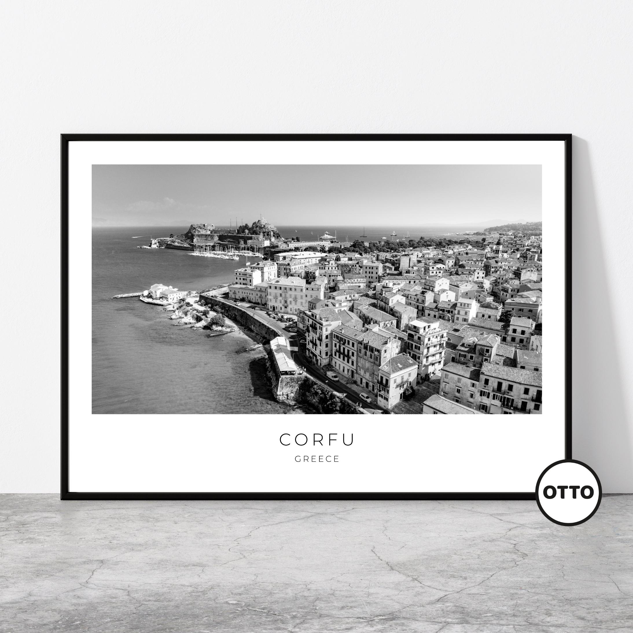 Corfu Wall Art | Corfu Home Decor Print | City, Ionian Sea Art Travel Poster | Artful Photo Travel Gift Memento Idea | Greece