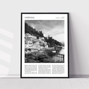 Varenna Wall Art | Varenna Home Decor Print | Lake Como Landscape Art Travel Poster | Artful Photo Travel Gift Memento Idea | Italy