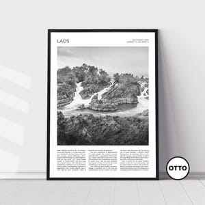 Laos Wall Art | Laos Artful Travel Poster Print Photo | Four Thousand Islands, Champasak | Southeast Asia