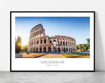 Kolosseum Wandkunst | Rom Wohnkultur | Italien Kunstvolles Reisegeschenk | Einweihungsparty Geschenk | Stadt Druck Foto | Italienisches Poster | Souvenir