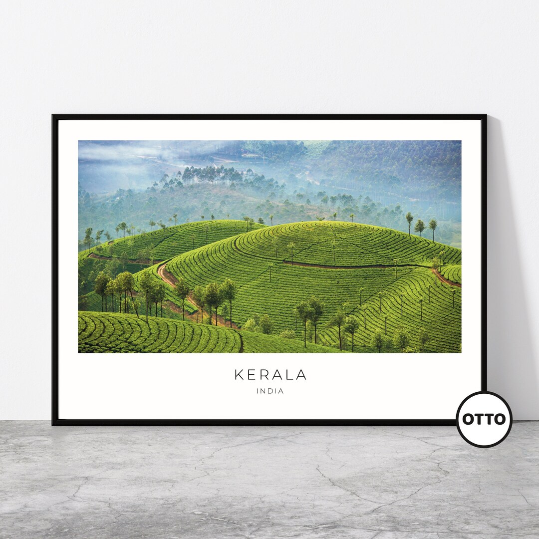 Kerala Wall Art Kerala Home Decor Tea Plantation Munnar Etsy