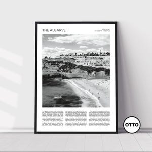 The Algarve Wall Art | Carvoeiro Fishing Village, Algarve Artful Travel Poster Print Photo | Landscape | Portugal, Europe