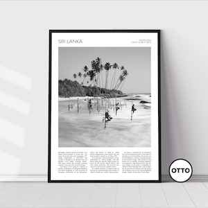 Sri Lanka Wall Art | Sri Lanka Home Decor Print | Koggala Beach, Landscape Art Travel Poster | Artful Photo Travel Gift Memento Idea